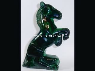 malachit, kůň