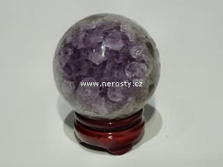 ametyst s krystaly, koule