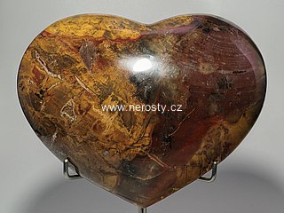 zkamenělé dřevo, srdce