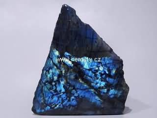 labradorit, leštěný blok