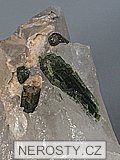 verdelit, křemen