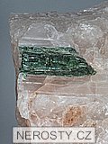 verdelit, křemen