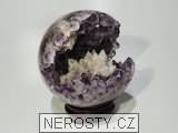 ametyst s krystaly, koule