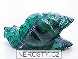 malachit, hlemýžď